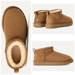 UGG ULTRA MINI CLASSIC CHESTNUT BOOTS SIZE 10